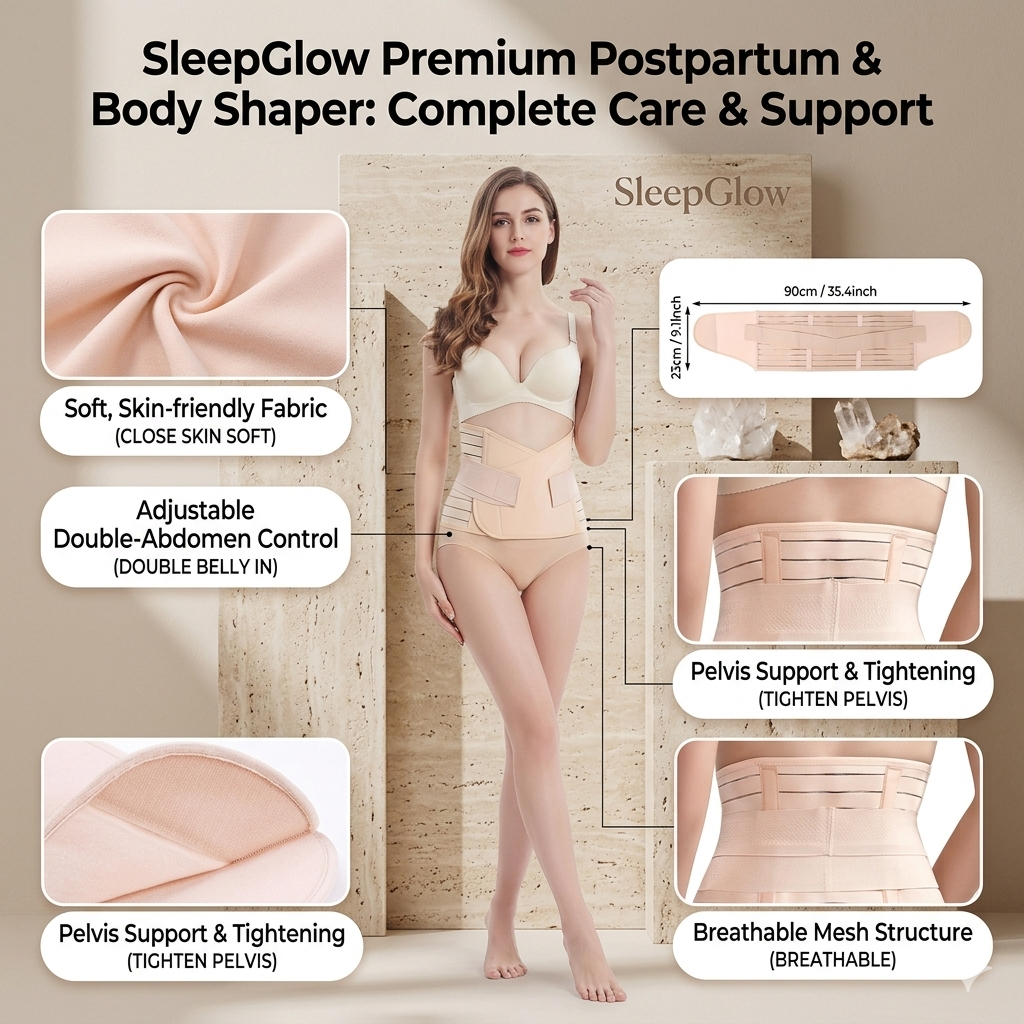 SleepGlow Premium Postpartum & C-Section Recovery Belt